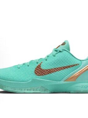 Nike Kobe 6 Protro Tiffany Aqua Bronze Low Top Basketball Sneakers